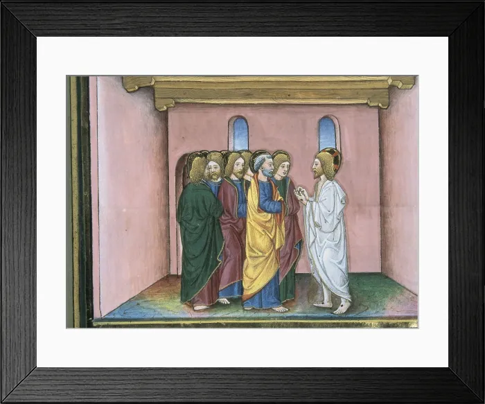 Framed Print : DE PREDIS, Cristoforo (1440-1486). Stories of Saint Joachim, Saint Anne, Virgin Mary, Jesus, the Baptist and the End of the World. 1476. Renaissance art. Quattrocento Framed Print : DE PREDIS, Cristoforo (1440-1486). Stories of Saint Joachim, Saint Anne, Virgin Mary, Jesus, the Baptist and the End of the World. 1476. Renaissance art. Quattrocento
