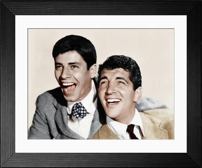 Framed Print : MY FRIEND IRMA, left to right: comedy team Jerry Lewis, Dean Martin, 1949