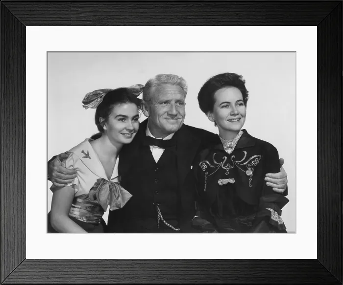 Framed Print : THE ACTRESS, from left: Jean Simmons, Spencer Tracy, Teresa Wright, 1953 Framed Print : THE ACTRESS, from left: Jean Simmons, Spencer Tracy, Teresa Wright, 1953