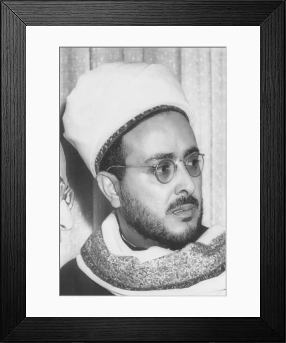 Framed Print : Prince Sayf Al-Islam Abdullah condemned for revolt against, King Sayf al-Islam Ahmad. March 11, 1955 Framed Print : Prince Sayf Al-Islam Abdullah condemned for revolt against, King Sayf al-Islam Ahmad. March 11, 1955