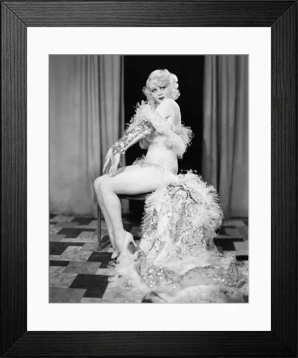 Framed Print : Broadway showgirl and burlesque queen Marion Martin, ca. early 1930s