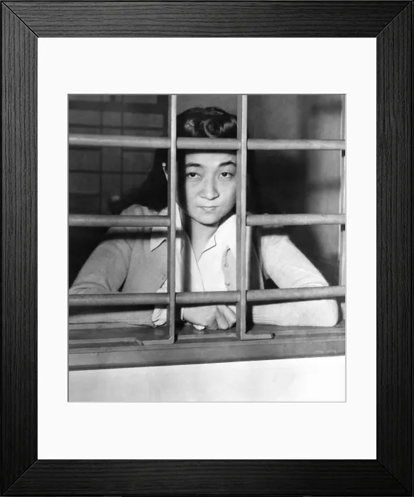 Framed Print : Iva Toguri, in a Yokohama jail cell, Oct. 28, 1945 Framed Print : Iva Toguri, in a Yokohama jail cell, Oct. 28, 1945