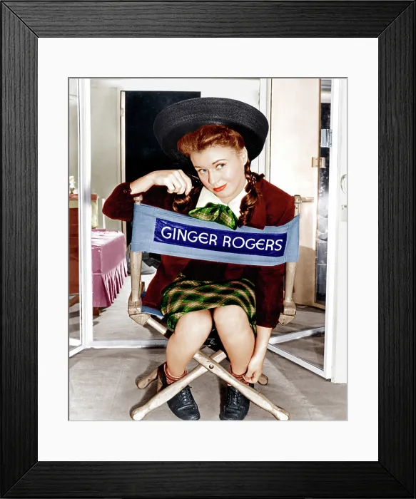 Framed Print : THE MAJOR AND THE MINOR, Ginger Rogers, on set, 1942