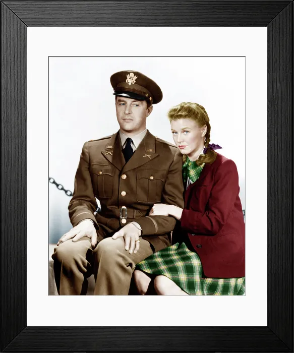 Framed Print : THE MAJOR AND THE MINOR, from left: Ray Milland, Ginger Rogers, 1942