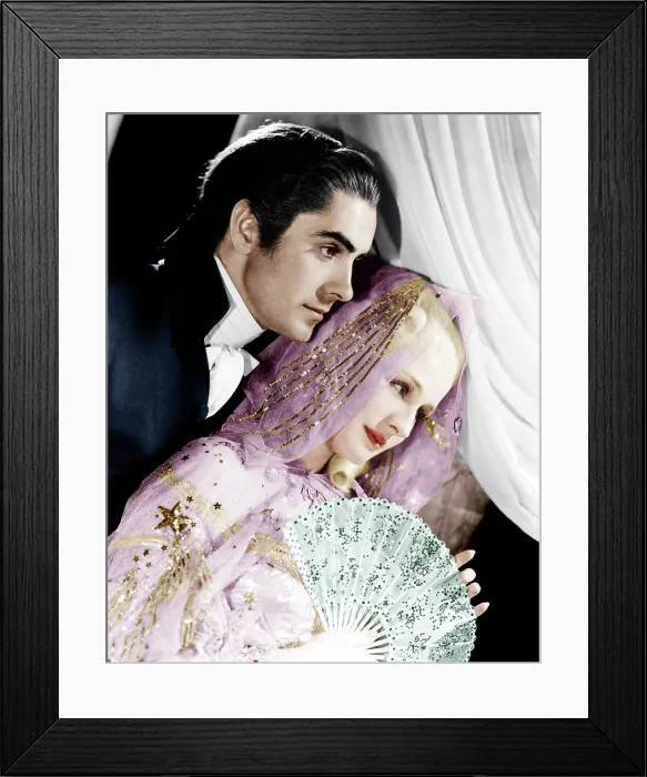Framed Print : MARIE ANTOINETTE, from left: Tyrone Power, Norma Shearer, 1938