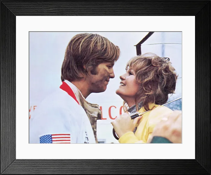 Framed Print : THE LAST AMERICAN HERO, Jeff Bridges, Valerie Perrine, 1973, TM & Copyright (c) 20th Century Fox Film Corp. All rights reserved