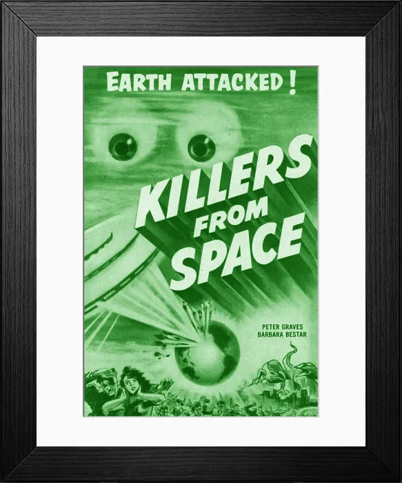 Framed Print : KILLERS FROM SPACE, Peter Graves, Barbara Bestar, 1954 Framed Print : KILLERS FROM SPACE, Peter Graves, Barbara Bestar, 1954