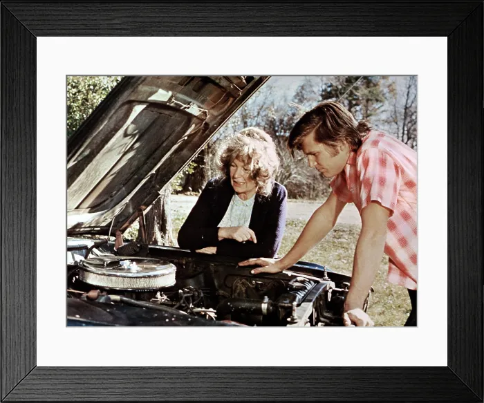 Framed Print : THE LAST AMERICAN HERO, from left: Geraldine Fitzgerald, Jeff Bridges, 1973. 20th Century-Fox Film Corporation, TM & Copyright / courtesy Everett Collection