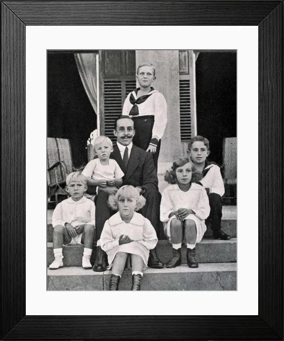 Framed Print : Alfonso XIII with all his sons (1915). AISA / Everett Collection**US SALES ONLY**