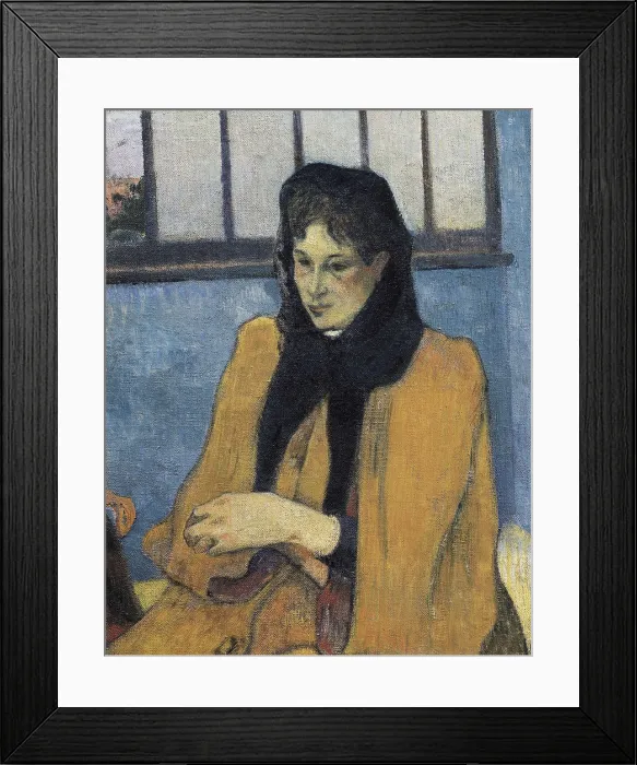 Framed Print : GAUGUIN, Paul (1848-1903). The Schuffenecker Family, or Schuffenecker's Studio. 1889. Portrait of painter Emile Schuffenecker's wife, Louise Lanon. Impressionism