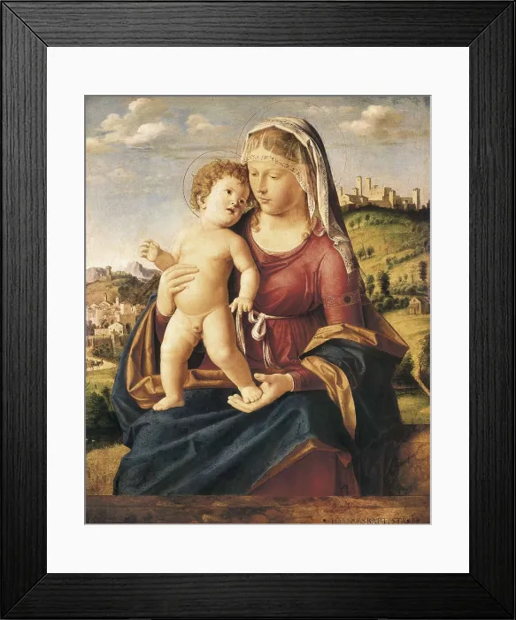 Framed Print : CIMA da CONEGLIANO, Giovanni Battista, also called (1459-1517). The Virgin and Child. 1496-1499. Renaissance art. Cinquecento. Venetian school. Oil on wood. RUSSIA Framed Print : CIMA da CONEGLIANO, Giovanni Battista, also called (1459-1517). The Virgin and Child. 1496-1499. Renaissance art. Cinquecento. Venetian school. Oil on wood. RUSSIA