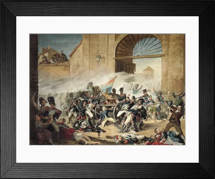 Framed Print : Spain. Peninsular War (1808-1814). The Second of May in Madrid (1808). Defence of the Montelen Park, episode in which Luis Daoiz and Pedro Velarde died. Copy by A Framed Print : Spain. Peninsular War (1808-1814). The Second of May in Madrid (1808). Defence of the Montelen Park, episode in which Luis Daoiz and Pedro Velarde died. Copy by A