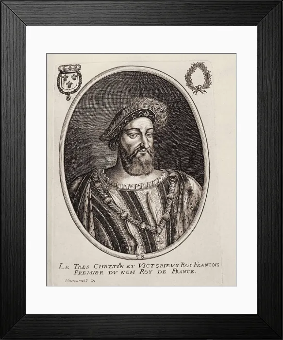 Framed Print : Francis I of Angoulme(1494-1547). Engraving. AISA / Everett Collection**US SALES ONLY**