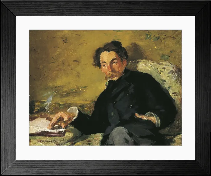 Framed Print : MANET, douard (1832-1883). Stphane Mallarm. 1876. Impressionism. Oil on canvas. FRANCE. Paris. Muse d'Orsay (Orsay Museum). AISA / Everett Collection**US SALES ONLY**