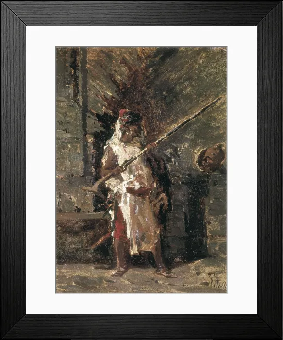 Framed Print : FORTUNY, Mariano (1838-1874). Askari. Romanticism. Orientalism. Oil on canvas. SPAIN. Vilanova i la Geltr. Vctor Balaguer Museum-Library. AISA / Everett Collection**US SALES ONLY**
