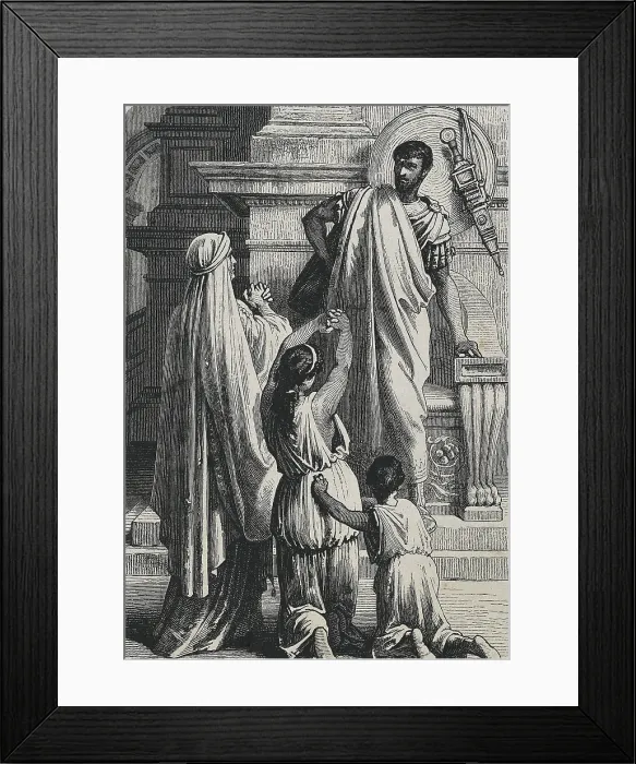 Framed Print : SHAKESPEARE, William (1564-1616). English poet and playwright. Illustration for William Shakespeare's work 'Corolianus', written in 1608