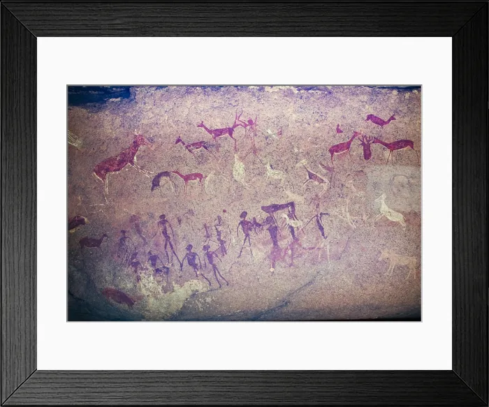 Framed Print : NAMIBIA. Windhoek. National Museum of Namibia in Windhoek. Rock paintings reproduction. Fabrizio Finetti / AISA / Everett Collection (182477)**US SALES ONLY** Framed Print : NAMIBIA. Windhoek. National Museum of Namibia in Windhoek. Rock paintings reproduction. Fabrizio Finetti / AISA / Everett Collection (182477)**US SALES ONLY**