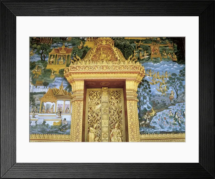 Framed Print : LAOS. Luang Prabang. Golden City Monastery (Wat Xieng Thong). AISA / Everett Collection**US SALES ONLY**