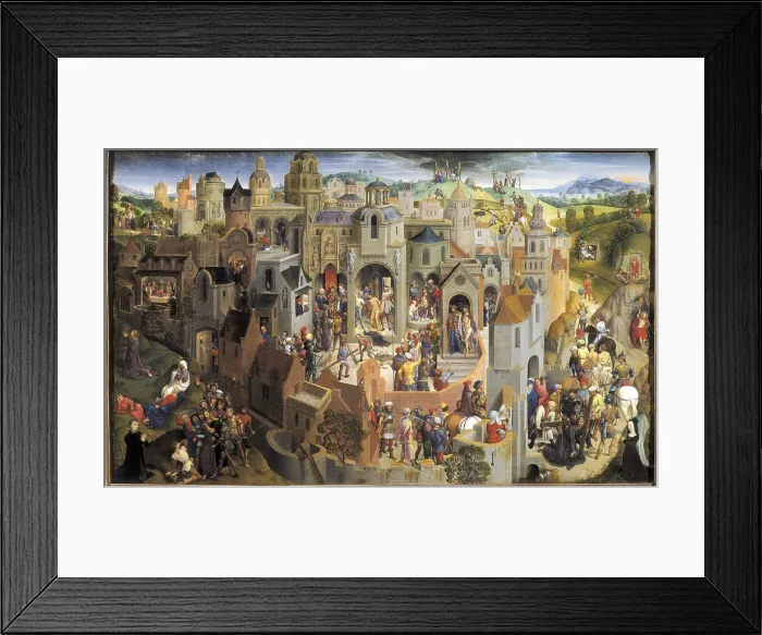 Framed Print : MEMLING, Hans (1433-1494). Passion of the Christ. 1840. Flemish art. Oil on wood. ITALY. Turin. Galleria Sabauda (Sabauda Gallery). AISA / Everett Collection**US SALES ONLY**