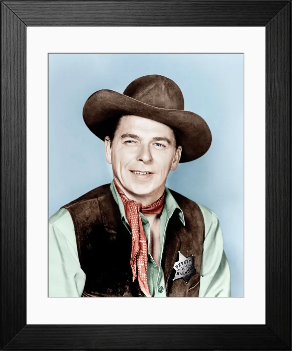 Framed Print : LAW AND ORDER, Ronald Reagan, 1953 Framed Print : LAW AND ORDER, Ronald Reagan, 1953