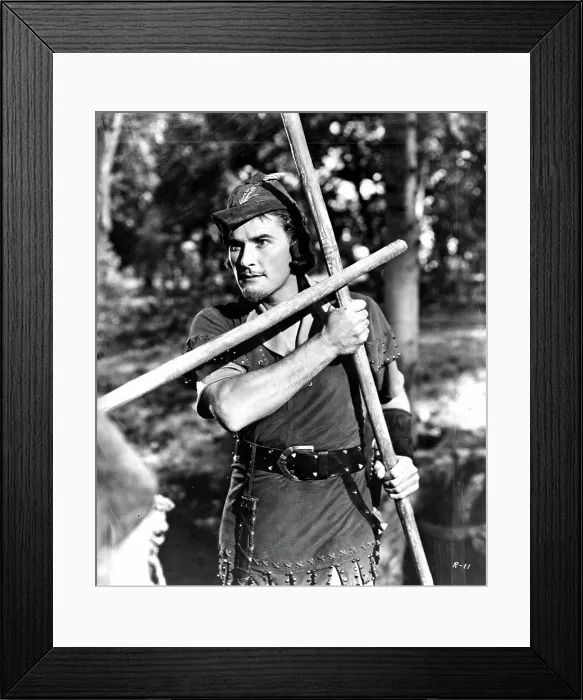 Framed Print : ADVENTURES OF ROBIN HOOD, Errol Flynn, 1938 Framed Print : ADVENTURES OF ROBIN HOOD, Errol Flynn, 1938
