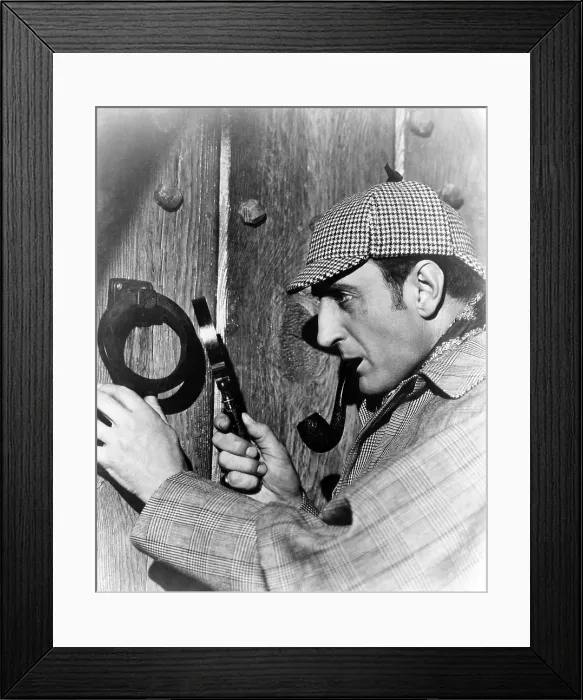 Framed Print : SHERLOCK HOLMES, Basil Rathbone, 1953
