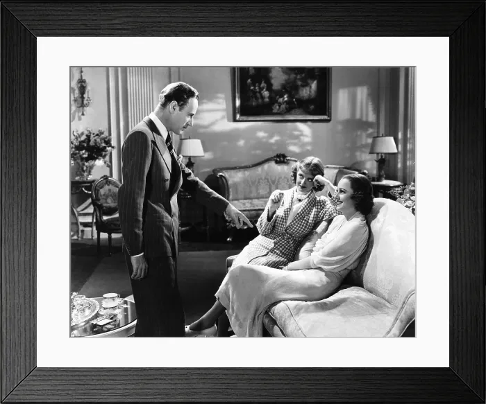 Framed Print : IT'S LOVE I'M AFTER, from left, Leslie Howard, Bette Davis, Olivia De Havilland, 1937