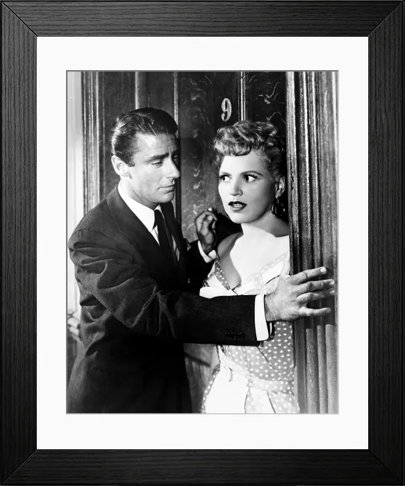 Framed Print : IT SHOULD HAPPEN TO YOU, from left: Peter Lawford, Judy Holliday, 1954
