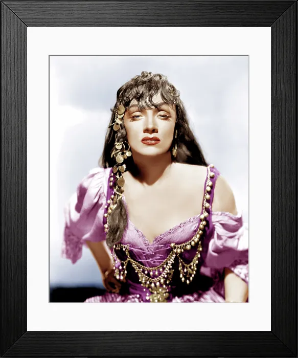 Framed Print : GOLDEN EARRINGS, Marlene Dietrich, 1947 Framed Print : GOLDEN EARRINGS, Marlene Dietrich, 1947
