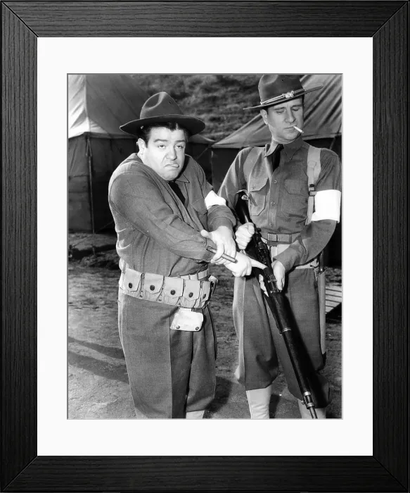 Framed Print : BUCK PRIVATES, from left: Lou Costello, Bud Abbott, 1941