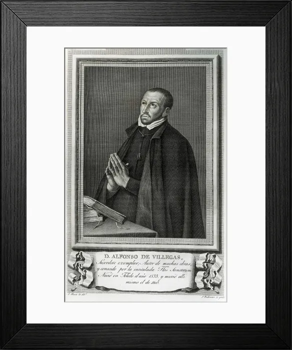 Framed Print : VILLEGAS, Alonso de (1533-1605). Engraving. AISA / Everett Collection**US SALES ONLY**