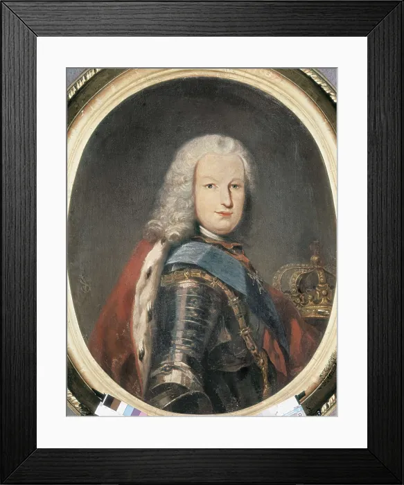 Framed Print : VAN LOO, Louis Michel (1707-1771). Fernando VI. Baroque art. Oil on canvas. SPAIN. Monistrol de Montserrat. Museum of Montserrat. AISA / Everett Collection**US SALES ONLY** Framed Print : VAN LOO, Louis Michel (1707-1771). Fernando VI. Baroque art. Oil on canvas. SPAIN. Monistrol de Montserrat. Museum of Montserrat. AISA / Everett Collection**US SALES ONLY**