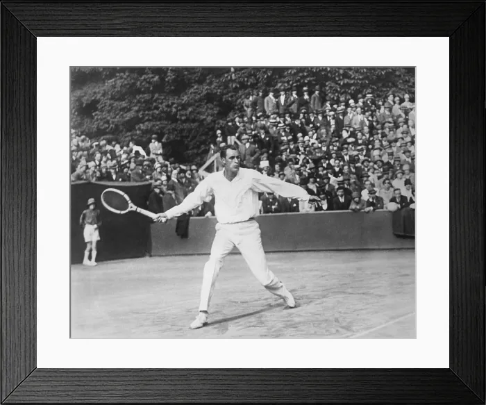 Framed Print : Bill Tilden playing tennis in a tournament at St. Cloud, France, outside of Paris. June 6, 1927. (CSU_2015_11_1318)