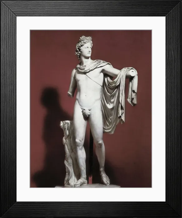 Framed Print : LEOCARES, (4th C. BC). Apollo Belvedere. 4th c. BC. Roman copy. Classical Greek art. Sculpture on marble. VATICAN CITY. Vatican Museums. AISA / Everett Collection**US SALES ONLY** Framed Print : LEOCARES, (4th C. BC). Apollo Belvedere. 4th c. BC. Roman copy. Classical Greek art. Sculpture on marble. VATICAN CITY. Vatican Museums. AISA / Everett Collection**US SALES ONLY**