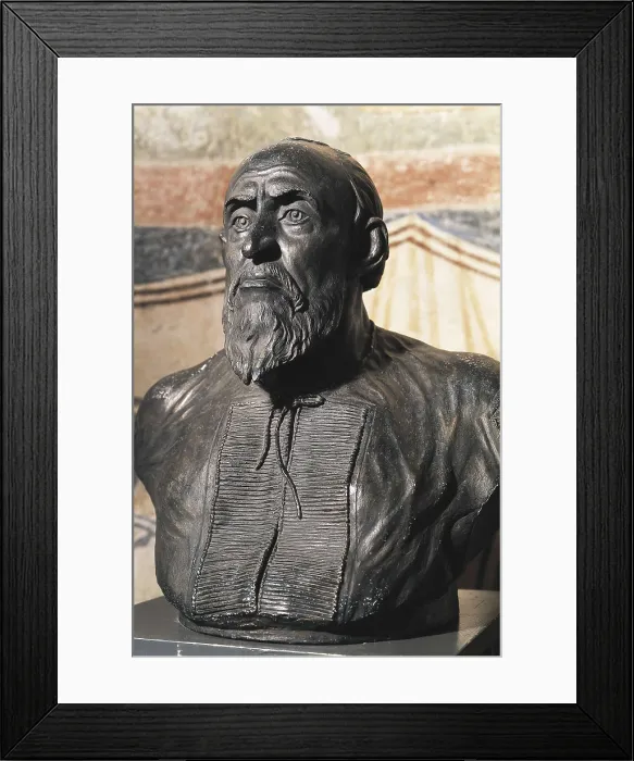 Framed Print : GERASIMOV, Mikhail Mikhailovich (1907-1970); Ivan IV Vasilyevich the Terrible (1530-1584). Portrait of Ivn el Terrible, segn reconstruccin facial de Mikhail Gerasimov