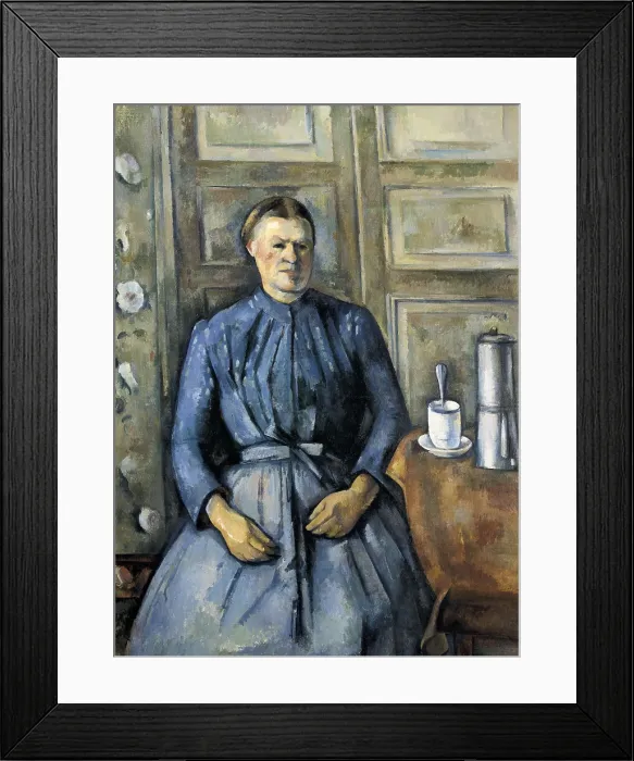 Framed Print : CEZANNE, Paul (1839-1906). Woman with a Coffee Pot. 1890 - 1895. Post-Impressionism. Oil on canvas. FRANCE. Paris. Muse d'Orsay (Orsay Museum) Framed Print : CEZANNE, Paul (1839-1906). Woman with a Coffee Pot. 1890 - 1895. Post-Impressionism. Oil on canvas. FRANCE. Paris. Muse d'Orsay (Orsay Museum)