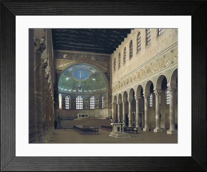 Framed Print : Basilica of Sant'Apollinare in Classe. 530. ITALY. Ravenna. Sant Apollinaire in Classe. Early Byzantine art. Architecture. AISA / Everett Collection**US SALES ONLY**