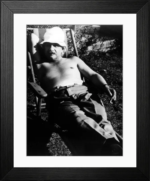 Framed Print : Albert Einstein in Palm Springs, California, 1930s. Courtesy: CSU Archives  /  Everett Collection