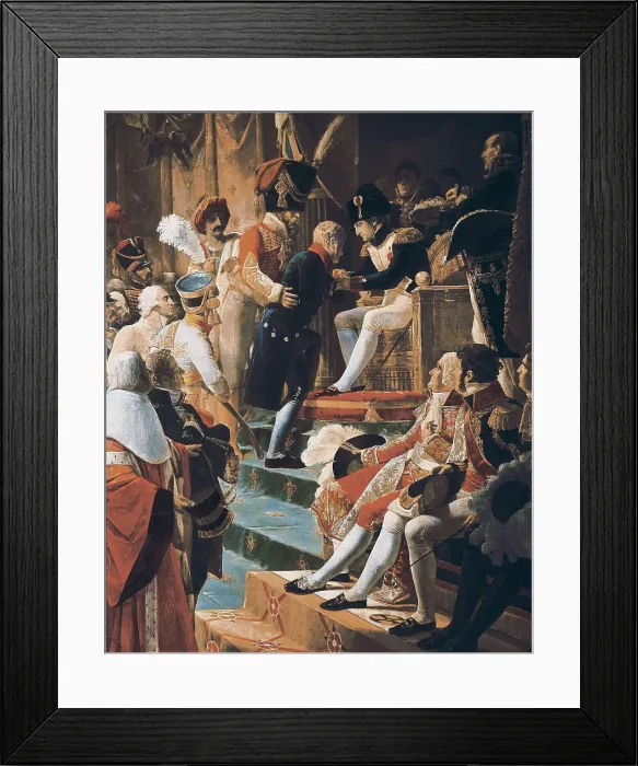 Framed Print : DEBRET, Jean Baptiste (1768-1848). The First Distribution of Crosses of the Legion of Honour in the Church of the Invalides. 1812. Held on the 14th July 1811