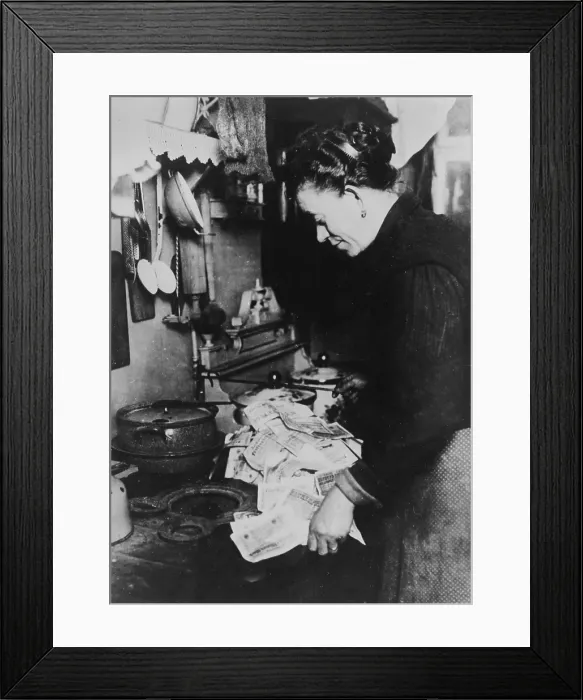 Framed Print : Coffee, original caption: Inflation Framed Print : Coffee, original caption: Inflation