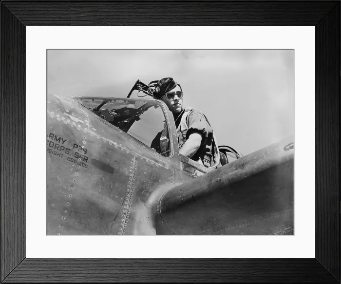 Framed Print : World War II, U.S. pilot, circa 1940-1946 Framed Print : World War II, U.S. pilot, circa 1940-1946