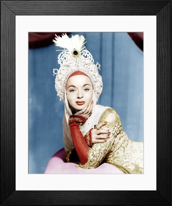 Framed Print : THE GOLDEN HORDE, Ann Blyth, 1951