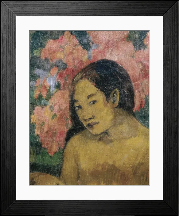Framed Print : GAUGUIN, Paul (1848-1903). And the Gold of their Bodies. 1901. Central detail. Woman's face. Post-Impressionism. Oil on canvas. FRANCE. Paris. Muse d'Orsay (Orsay Museum) Framed Print : GAUGUIN, Paul (1848-1903). And the Gold of their Bodies. 1901. Central detail. Woman's face. Post-Impressionism. Oil on canvas. FRANCE. Paris. Muse d'Orsay (Orsay Museum)