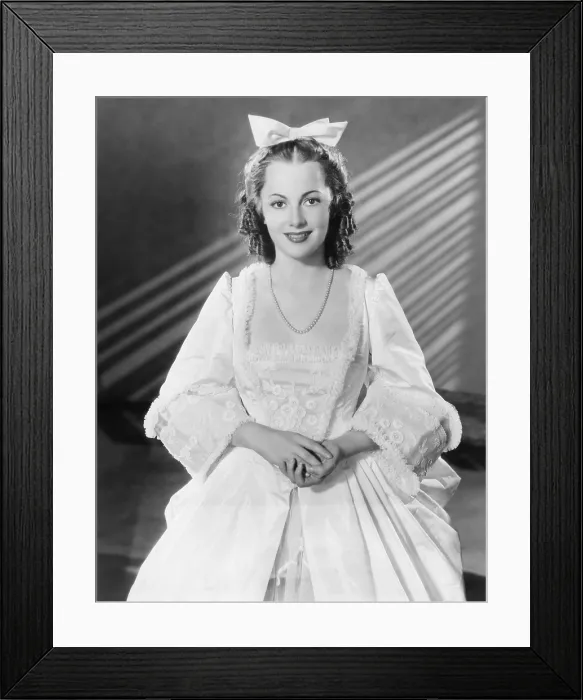 Framed Print : CAPTAIN BLOOD, Olivia de Havilland, photo by Ferenc, 1935