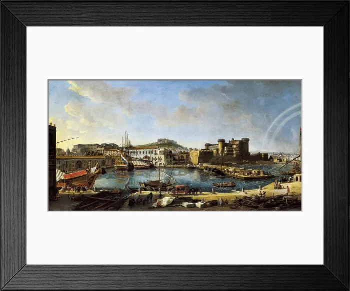 Framed Print : VAN WITTEL, Gaspar (1653-1736). View of The Arsenal, or dockyard, at Naples in 1703. 1711. Baroque art. Oil on canvas. ITALY. Turin. Galleria Sabauda (Sabauda Gallery) Framed Print : VAN WITTEL, Gaspar (1653-1736). View of The Arsenal, or dockyard, at Naples in 1703. 1711. Baroque art. Oil on canvas. ITALY. Turin. Galleria Sabauda (Sabauda Gallery)