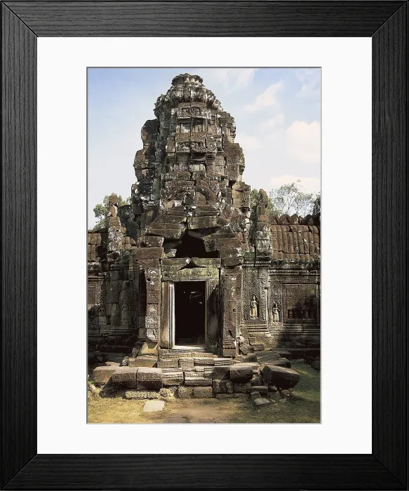 Framed Print : CAMBODIA. Angkor. Ta Som. Ta Som buddhist temple (end 12th c.). Khmer art. Architecture. AISA / Everett Collection**US SALES ONLY** Framed Print : CAMBODIA. Angkor. Ta Som. Ta Som buddhist temple (end 12th c.). Khmer art. Architecture. AISA / Everett Collection**US SALES ONLY**