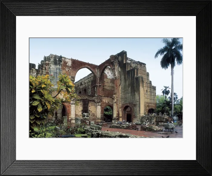 Framed Print : DOMINICAN Rep.. DISTRITO NACIONAL. Santo Domingo. Ruins of the Hospital of San Nicols de Bari (beg. 16th c.), the first hospital of America Framed Print : DOMINICAN Rep.. DISTRITO NACIONAL. Santo Domingo. Ruins of the Hospital of San Nicols de Bari (beg. 16th c.), the first hospital of America