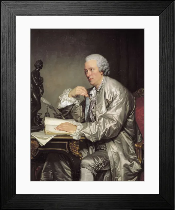 Framed Print : GREUZE, Jean Baptiste (1725-1805). Portrait of Claude Henri Watelet. ca. 1765. Rococo art. Oil on canvas. FRANCE. Paris. Louvre Museum. AISA / Everett Collection**US SALES ONLY**