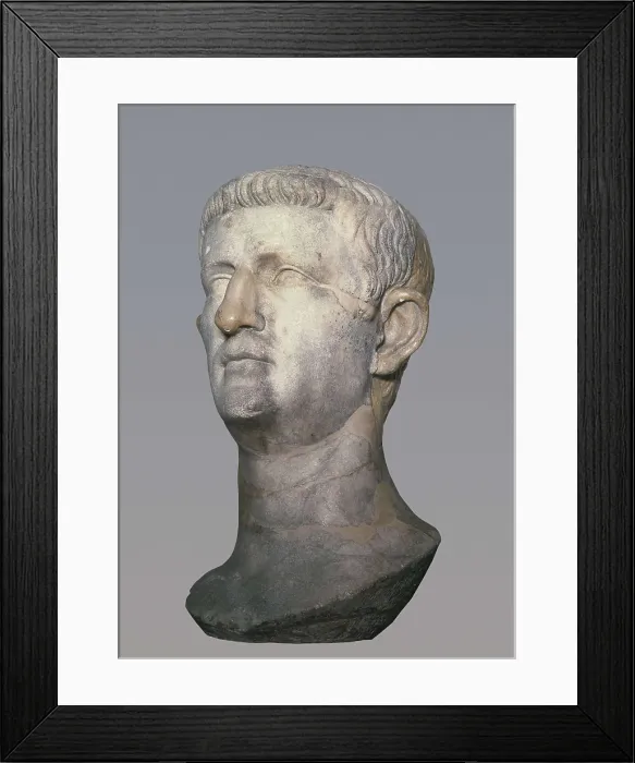 Framed Print : Bust of Tiberius Claudius. 1st c. Roman art. Early Empire. Sculpture on marble. UNITED KINGDOM. London. The British Museum. AISA / Everett Collection**US SALES ONLY** Framed Print : Bust of Tiberius Claudius. 1st c. Roman art. Early Empire. Sculpture on marble. UNITED KINGDOM. London. The British Museum. AISA / Everett Collection**US SALES ONLY**