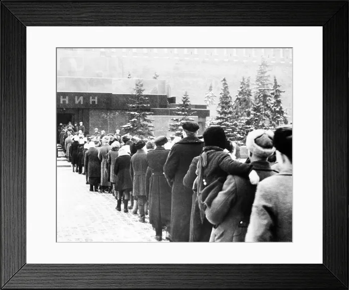Framed Print : Russians outside the Lenin mausoleum on the 25th anniversary of the revolutionary leader's death. Jan. 21, 1949. (CSU_2015_11_1692) Framed Print : Russians outside the Lenin mausoleum on the 25th anniversary of the revolutionary leader's death. Jan. 21, 1949. (CSU_2015_11_1692)